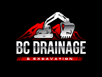 BC DRAINAGE & EXCAVATION logo design - 48hourslogo.com