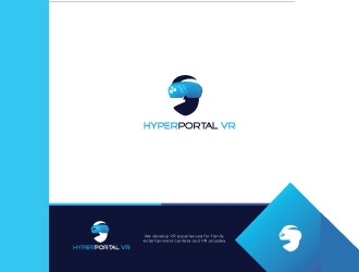 HyperPortal VR logo design by robiulrobin