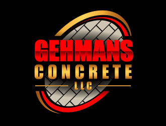 Gehmans Concrete LLC logo design by BeDesign