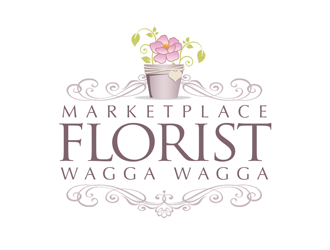 Marketplace Florist, Wagga Wagga logo design by kunejo