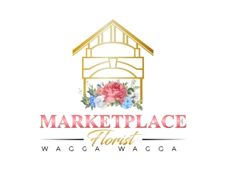 Marketplace Florist, Wagga Wagga logo design by MarkindDesign