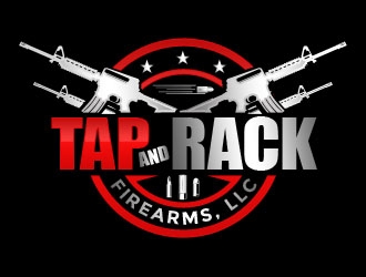 Tap and Rack Firearms, LLC logo design by Benok