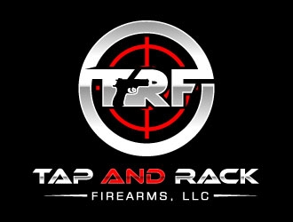 Tap and Rack Firearms, LLC logo design by Suvendu