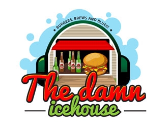 The damn icehouse  logo design by frontrunner