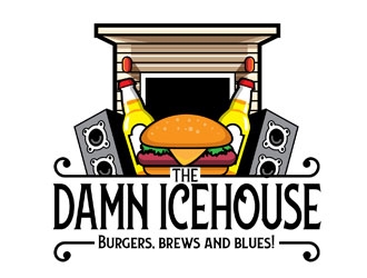The damn icehouse  logo design by LogoInvent