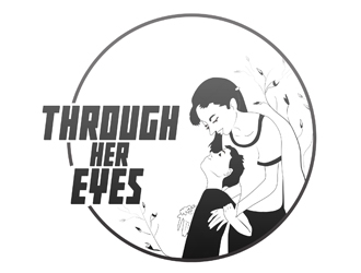 Through Her Eyes logo design by Compac