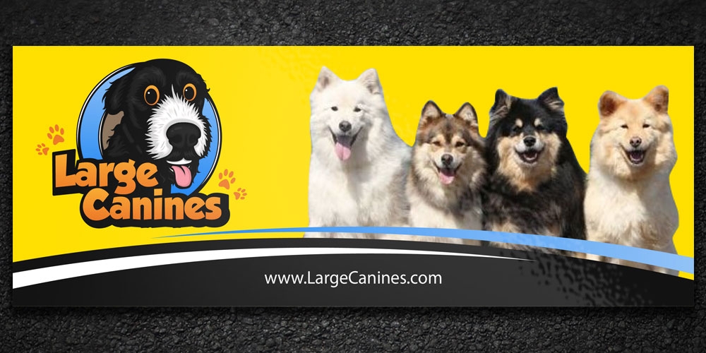 Large Canines logo design by Boomstudioz