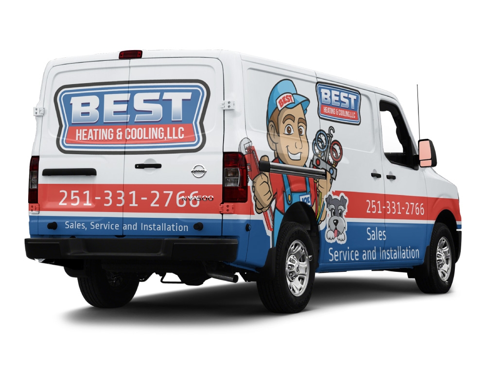 Best Heating & Cooling,LLC logo design by Boomstudioz