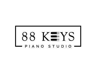 88 Keys Piano Studio logo design by JJlcool