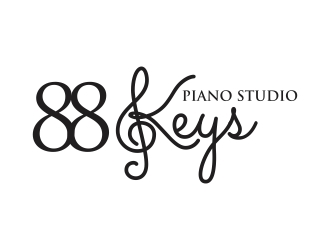 88 Keys Piano Studio logo design by rokenrol