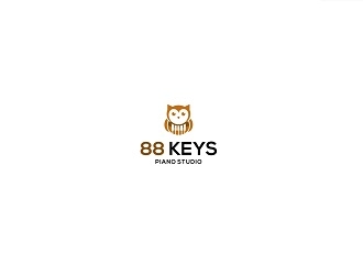 88 Keys Piano Studio logo design by iamguac