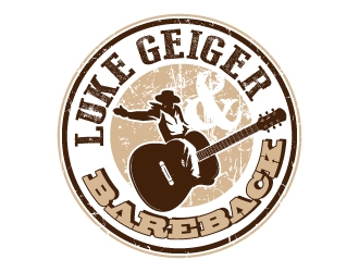 LUKE GEIGER BAREBACK logo design by jaize