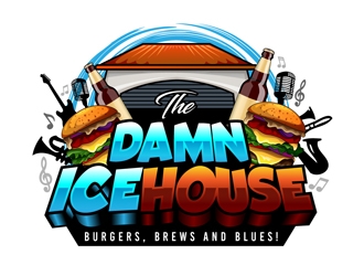 The damn icehouse  logo design by DreamLogoDesign