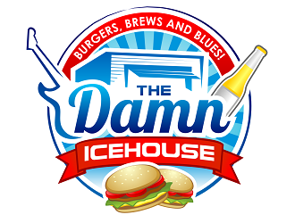The damn icehouse  logo design by haze