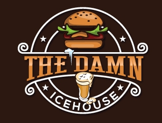 The damn icehouse  logo design by Upoops