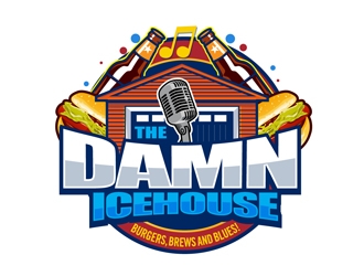 The damn icehouse  logo design by DreamLogoDesign