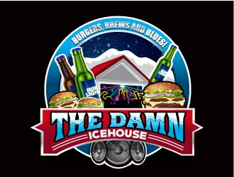 The damn icehouse  logo design by Suvendu
