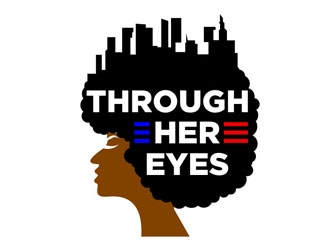 Through Her Eyes logo design by logoguy