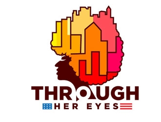 Through Her Eyes logo design by logoguy
