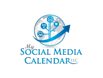My Social Media Calendar, LLC. logo design by JJlcool