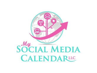 My Social Media Calendar, LLC. logo design by JJlcool