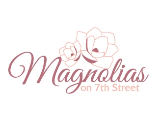 Magnolias on 7th Street or 7th Street Bridal or Ivy & Lace Bridal logo design by ElonStark