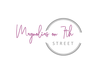 Magnolias on 7th Street or 7th Street Bridal or Ivy & Lace Bridal logo design by KQ5