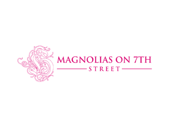 Magnolias on 7th Street or 7th Street Bridal or Ivy & Lace Bridal logo design by KQ5
