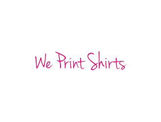 We Print Shirts logo design by Diancox