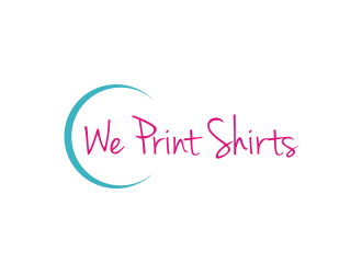 We Print Shirts logo design by Diancox