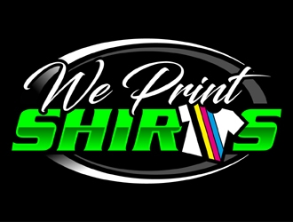 We Print Shirts logo design by MAXR