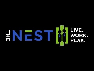 The Nest | Live Work Play logo design by JJlcool