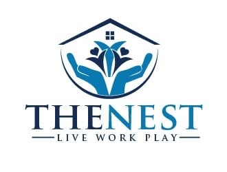 The Nest | Live Work Play logo design by shravya