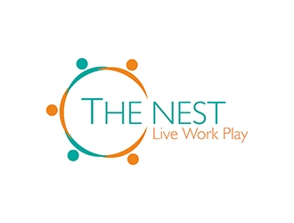 The Nest | Live Work Play logo design by Project48