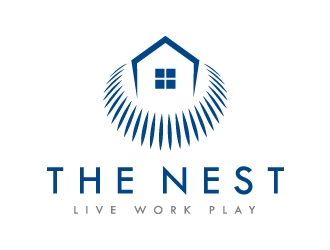 The Nest | Live Work Play logo design by biaggong