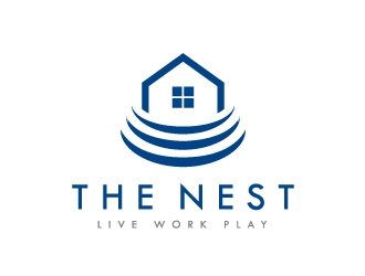 The Nest | Live Work Play logo design by biaggong