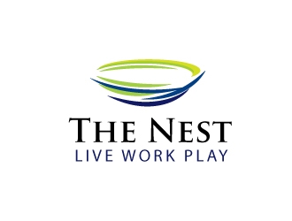 The Nest | Live Work Play logo design by resurrectiondsgn