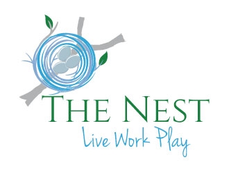The Nest | Live Work Play logo design by Suvendu