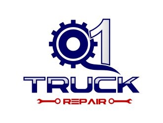 Q1 Truck Repair logo design by naldart