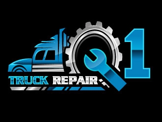 Q1 Truck Repair logo design by Suvendu