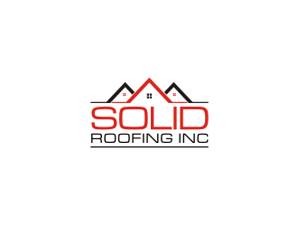 Solid Roofing Inc. logo design by Barkah