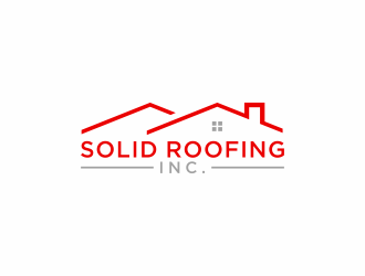Solid Roofing Inc. logo design by checx