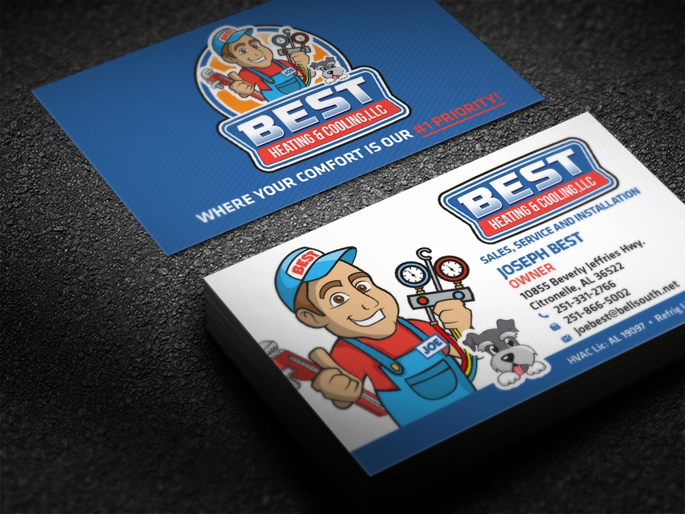 Best Heating & Cooling,LLC logo design by scriotx
