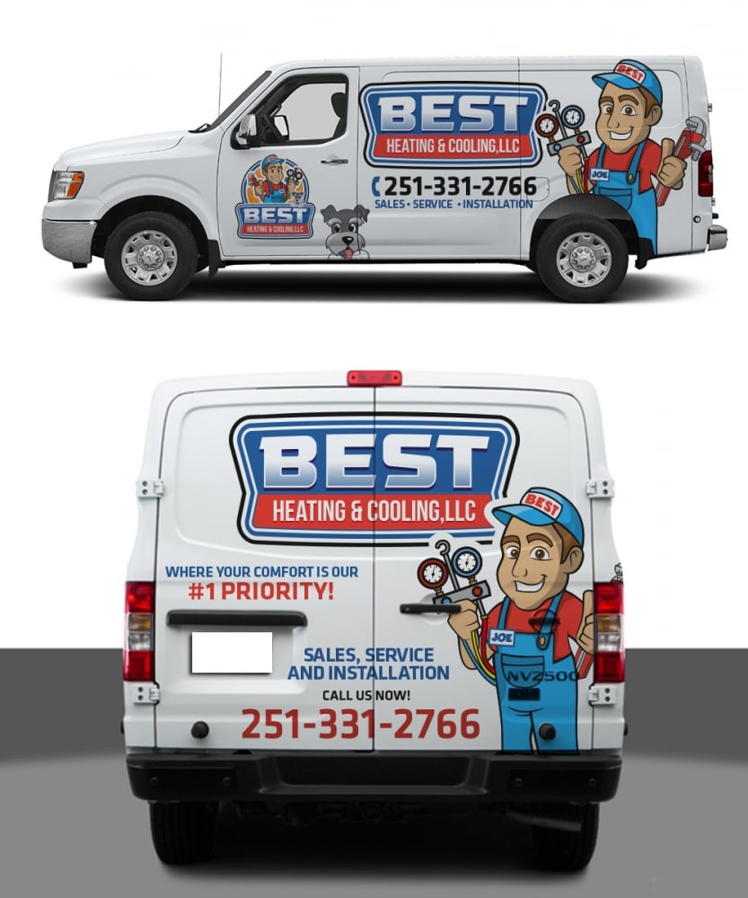Best Heating & Cooling,LLC logo design by scriotx