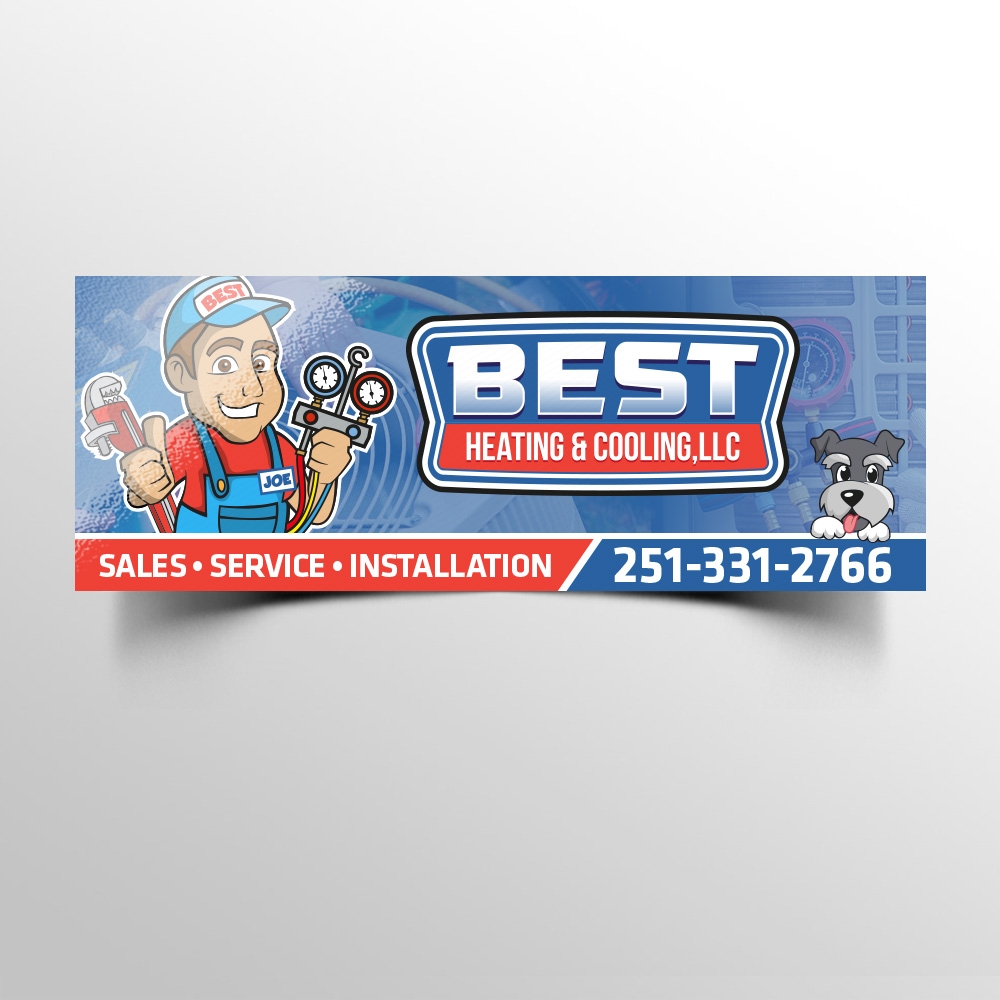 Best Heating & Cooling,LLC brand identity design