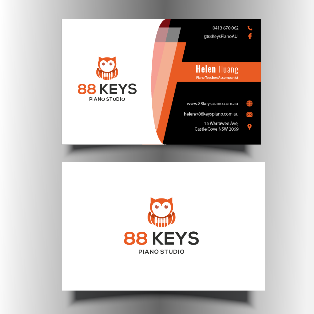 88 Keys Piano Studio logo design by AnuragYadav