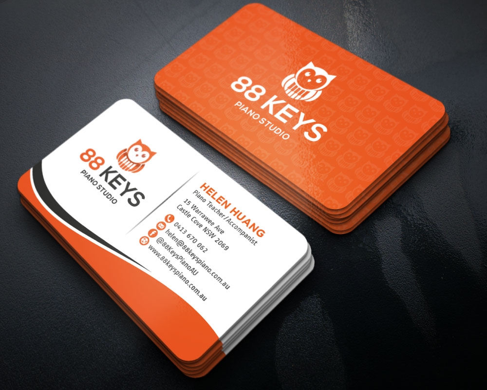 88 Keys Piano Studio logo design by Boomstudioz