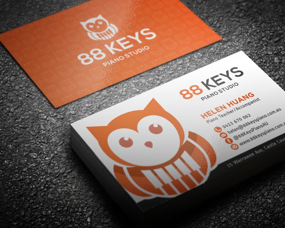 88 Keys Piano Studio logo design by Boomstudioz