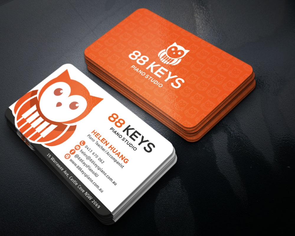 88 Keys Piano Studio logo design by Boomstudioz