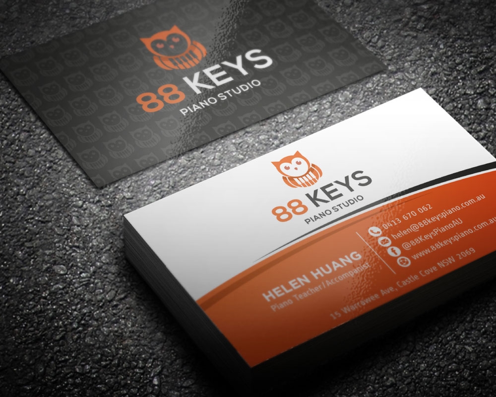 88 Keys Piano Studio logo design by Boomstudioz